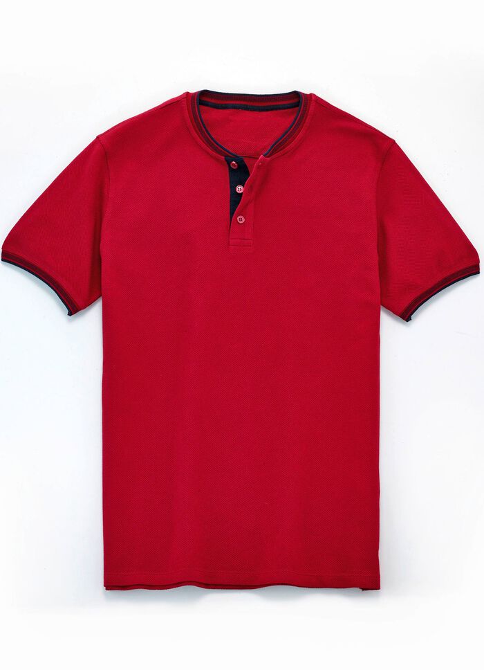 Shirt in 3 kleuren DUNKELROT