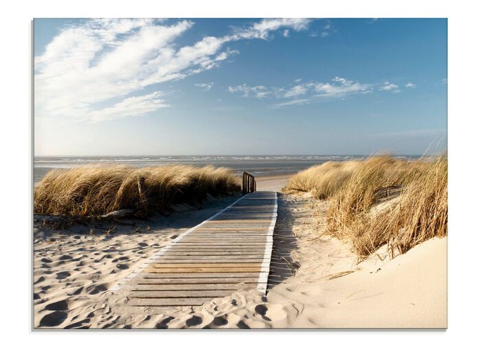 Glasfoto met gedetailleerde digitale print in hoge resolutie 