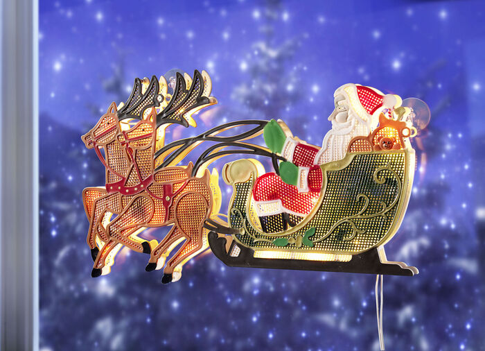 Verlicht raamschildering 