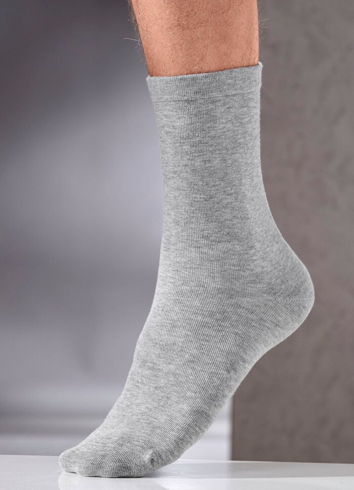 Achtpak sokken met drukvrije zachte rand 