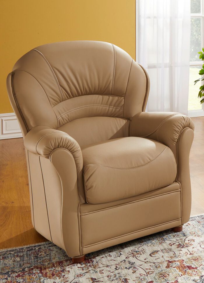 Gestoffeerd meubilair met bekleding van echt leer 