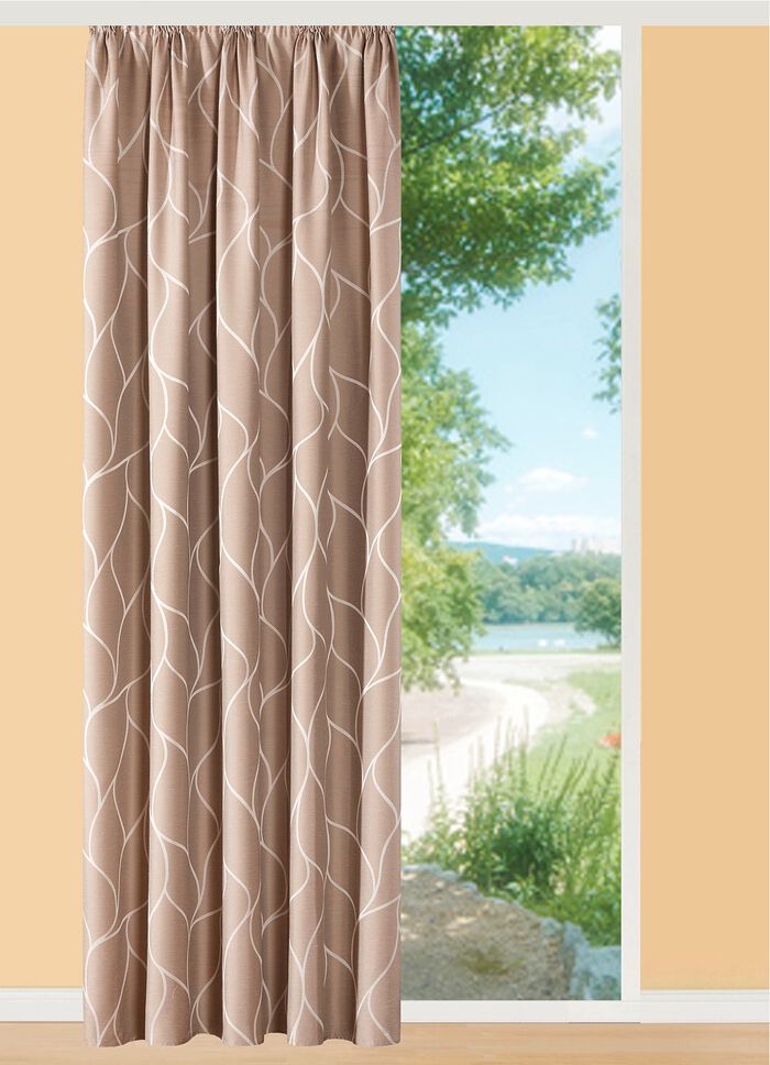 Gordijn met een prachtig golfmotief 
