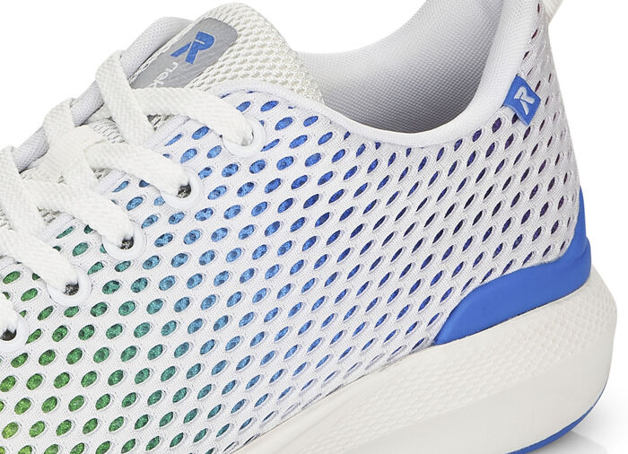 Rieker sneakers met regenboog kleurverloop WIT-MULTICOLOR