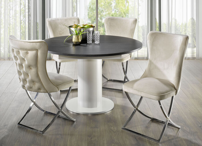 Trendy eetkamerstoelen set van 2 CRÈME