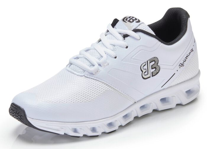 Sneakers van luchtig textielmateriaal WIT