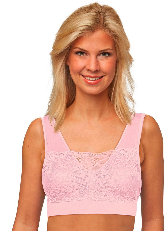 Comfort kanten bh in een set van 3 WIT HUIDKLEURIG ZW