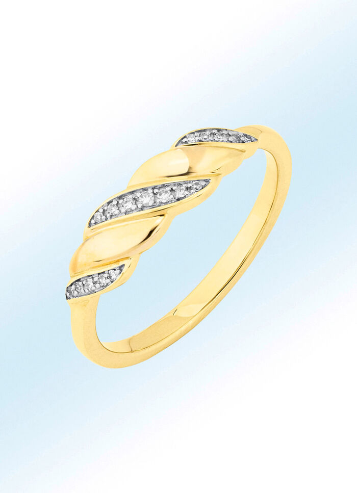 Damesring met diamanten 