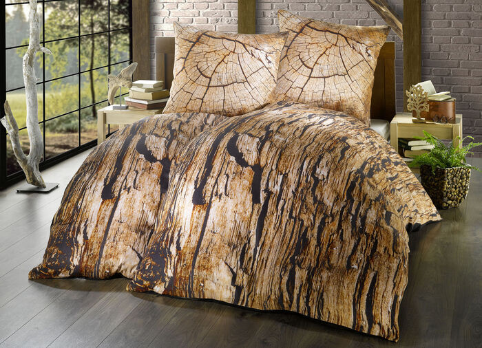 Satijnen beddengoedset met ritssluiting 