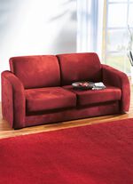 Functionele bank met onderhoudsvriendelijk microvezelbekledingsmateriaal BORDEAUX