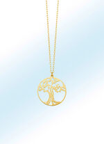 Filigraan hanger levensboom met ankerketting 