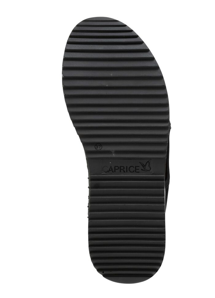 Caprice sandaal met zwarte glittersteentjes 