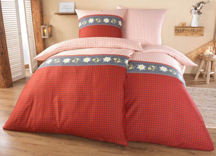 Beddengoedset met ritssluiting ROOD