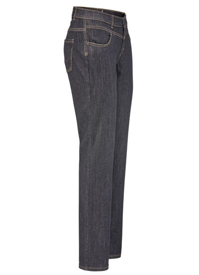 Magische jeans met figuurcorrigerend jeanszadel 