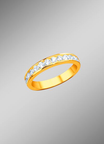 Damesring met zirkonia 