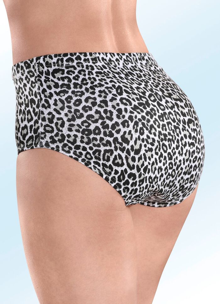 Pak van vijf slips met roofdiermotief 