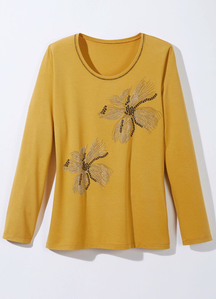 Shirt met flatlocknaad in 2 kleuren 