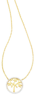 Levensboom hanger met diamanten 