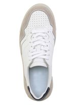 GINO GALANTE sneakers gedeeltelijk met decoratieve perforatie WIT-GRIJS-BLAUW