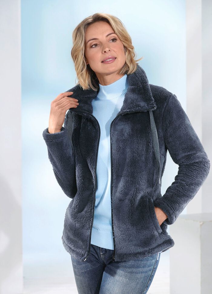 Kort jasje in 2 kleuren ANTRACIET