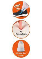Comfortabele, soepel glijdende, elastische sneaker met memory foam 