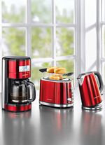 Grundig ontbijtserie gemaakt van hoogwaardig gelakt roestvrij staal 