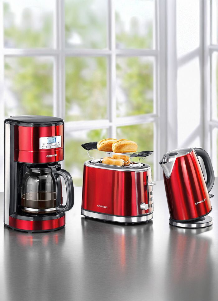 Grundig ontbijtserie gemaakt van hoogwaardig gelakt roestvrij staal 