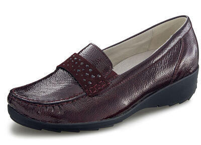 Waldl&auml;ufer mocassinpantoffels met glamoureuze strasssteentjes 