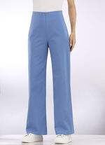 Zachte stretchbroek in modieuze breedte AZURBLAU