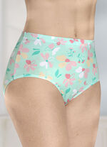 Vierpack slips met een op kleur afgestemd bloemendessin 