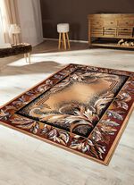 Matjes en slaapkamermatjes met gebloemd motief BEIGE RAND