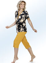 Duopack pyjama‘s in kort en lang met knoopsluiting 