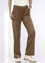 Broek in modieuze breedte COGNAC