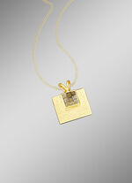 Kettinghanger met ruwe diamanten 