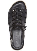 Gemini sandaal met elastische decoratieve vetersluiting 