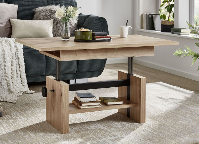 Salontafel met liftmechanisme EICHE ARTISAN