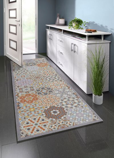 Deurmat met antislip latex achterkant 