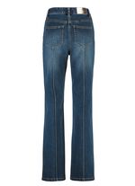 Jeans met gestikte plooien 