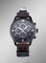 Sportief outdoor herenhorloge met LED-zaklamp 