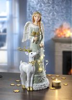 Verlichte engel met hert 