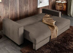 Slaapbank met comfortabele schuimvulling BRUIN