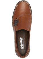 Gemini pantoffels met leren applicaties COGNAC