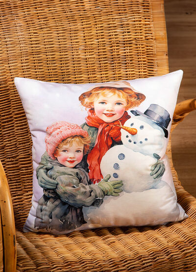 Kussensloop met fluweellook 