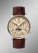 Zeppelin quartz partnerhorloges met leren bandjes 