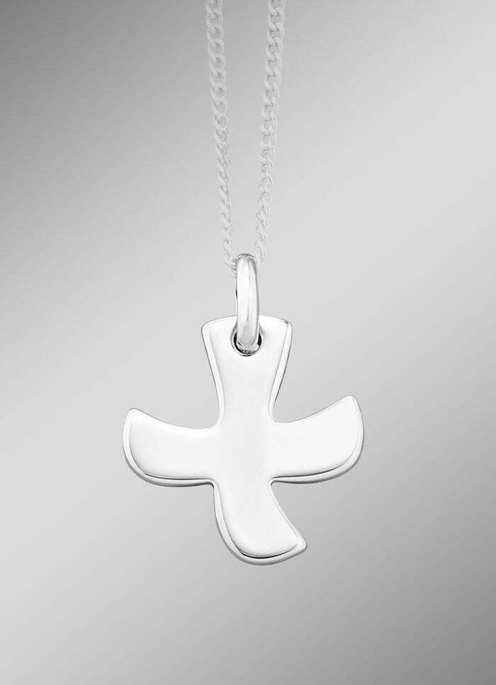Moderne Taizé kruishanger van zilver