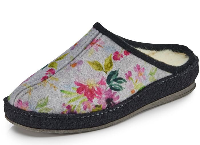 Slippers met kleurrijke bloemenprint 