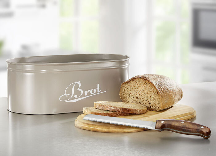 Broodtrommel met praktisch bamboedeksel GRIJS