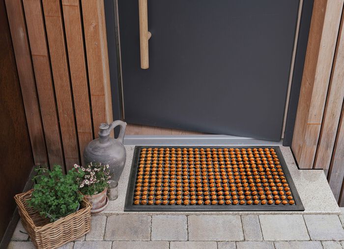 Kokosdeurmat met antislip rubberen achterkant 