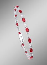 Armband met echte granaat 