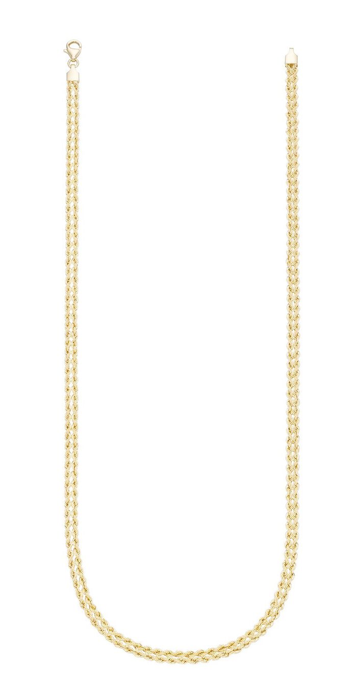 Koordkettingset van fijn goud 585/- 