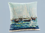 Kussenslopen met beeldschone maritieme dessins WIT-BLAUW